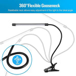 lampe led flexible noir gooseneck ajustable lecture chevet étudiant chambre