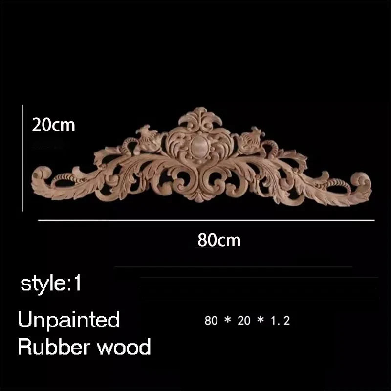 ornement decoratif bois fleur sculpte naturel classique baroque noel valentin mariage halloween pâques anniversaire