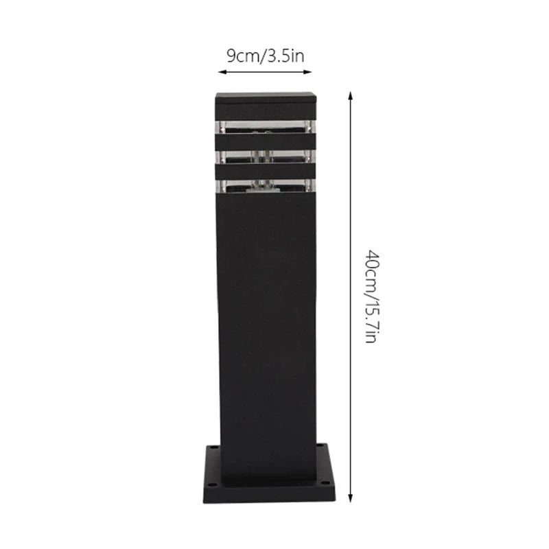 lampe extérieure led moderne marron noir blanc texture bois ip65