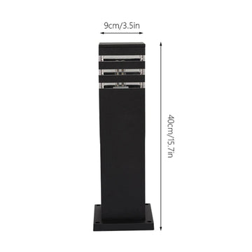 lampe extérieure led moderne marron noir blanc texture bois ip65