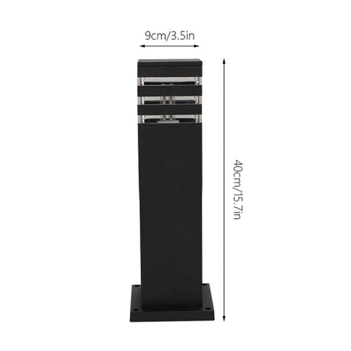 lampe extérieure led moderne marron noir blanc texture bois ip65