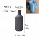 moulage vase béton ciment plâtre résine silicone gris moderne clips decoration diy