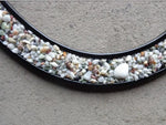 miroir décoratif ovoïde coquillages bohème accueil maison accessoires deco coquillage bordure ornemental