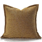 taies d'oreiller carrées tartan tissu chenille beige noir blanc décoratives modernes