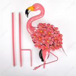 lustre led oiseau rose fleuri moderne extérieur tringle jardin decoration ip65