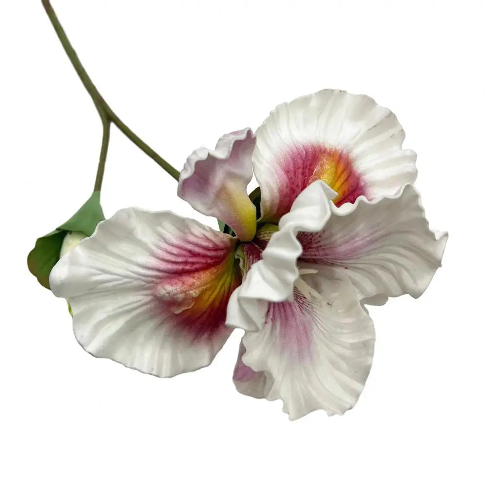bouquet fleurs artificielles iris réalistes décoration intérieure mariage fête rose blanc violet bleu jaune
