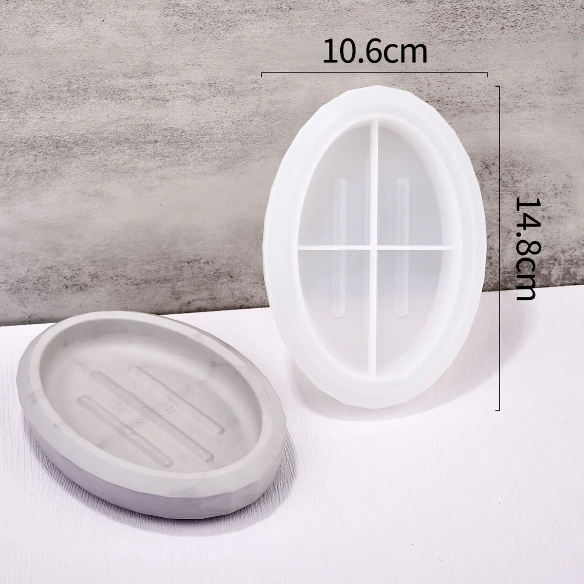 moules savon silicone blanc bleu rose moderne lignes horizontales verticales adhésif