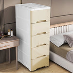 meuble tiroirs blanc moderne salle bain rangement étagères plastique minimaliste multifonctionnel organisateur