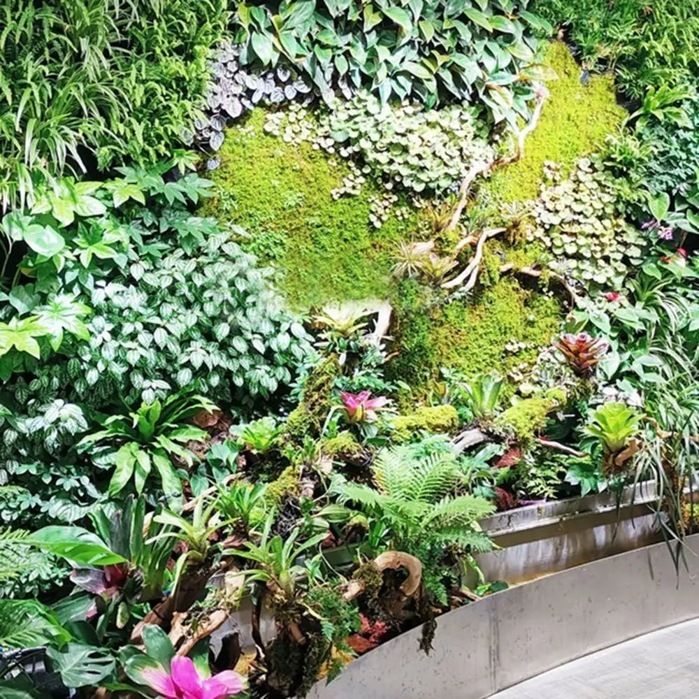 tapis fleurs artificielles décoration intérieure moderne végétal branches feuilles diverses opaques anniversaire fixations murales