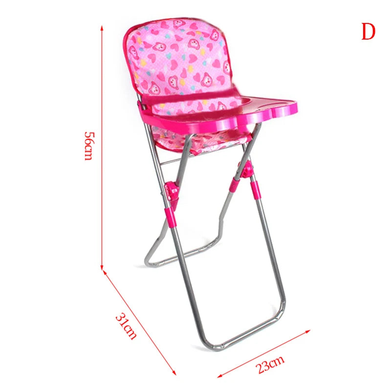 jouets poupées rose blanc gris imprimés coeurs bébés balançoire chaise poussette lit ensemble modernes
