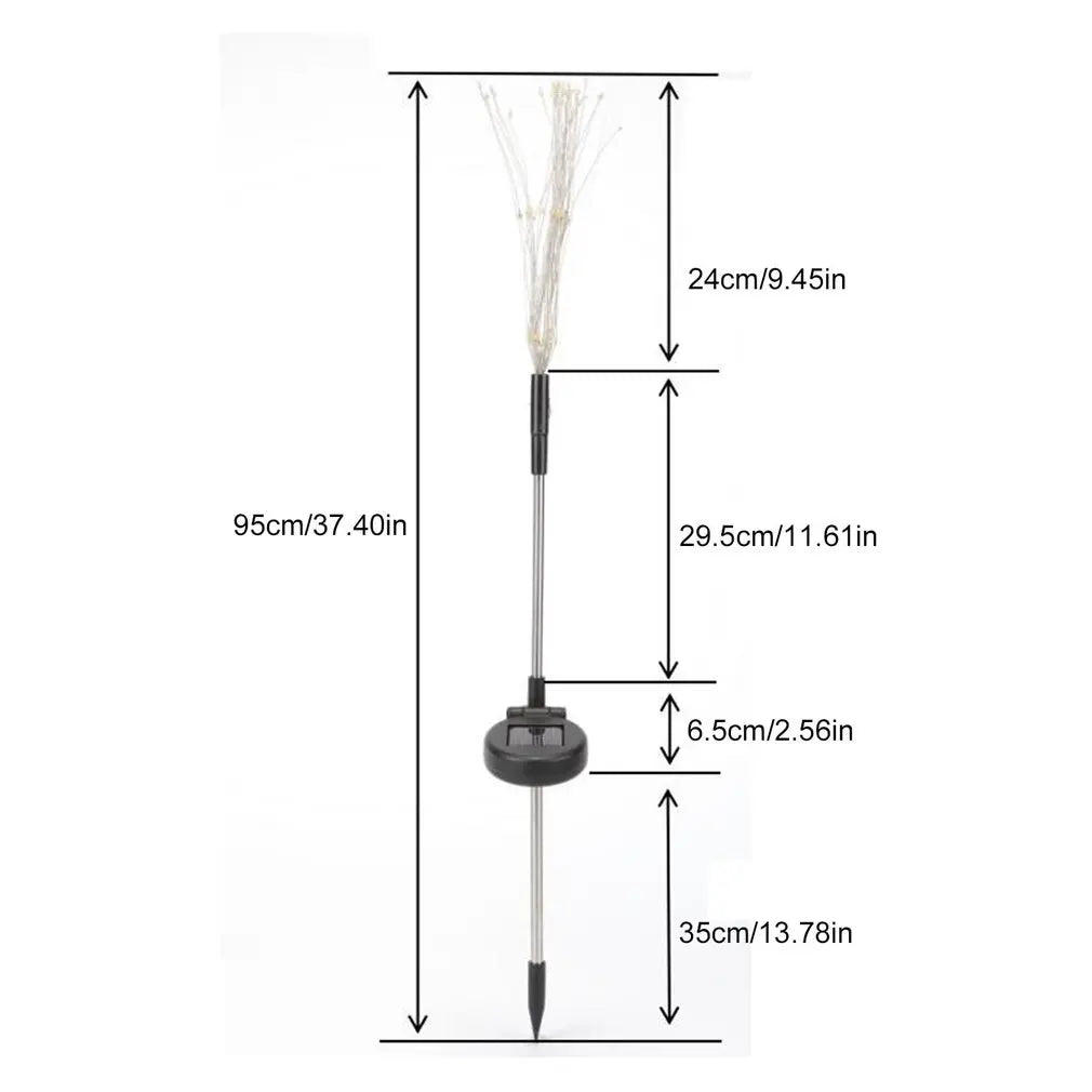 décoration solaire étoile dorée moderne 95cm 24cm 35cm 150led 200led 90led 300led 420led