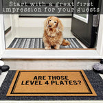 tapis d'entrée marron noir antidérapant résistant anti bactéries moderne simple 40x60cm