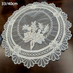 nappe dentelle fleur motif floral table translucent classique vintage pâques décoration européenne pastorale