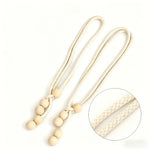 corde rideau tressée bois moderne salon chambre accessoire volet polonais opacité beigeclair fixations