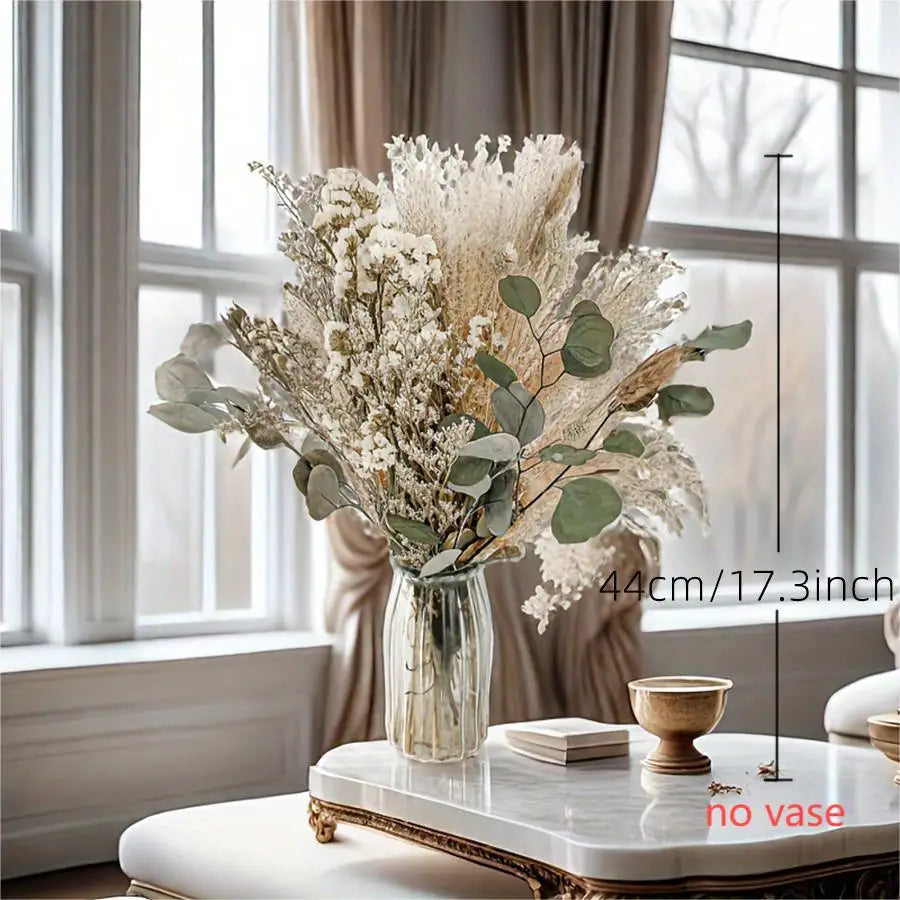 décoration maison bouquet fleurs séchées pampas lavande naturel rustique anniversaire mariage