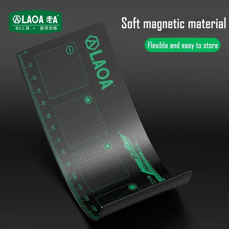 tapis magnétique rangement vis noir quadrillé compartiments réparation électronique industrielle utilitaire bricolage maison