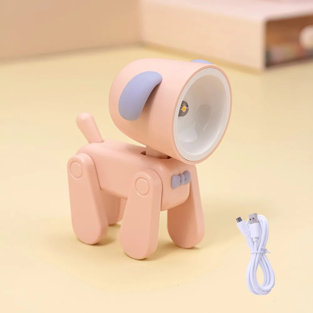 veilleuse led rechargeable animaux compagnie chien cerf table moderne enfants chambre