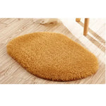 tapis bain doux pelucheux rose fuchsia beige vert clair moderne salon chambre