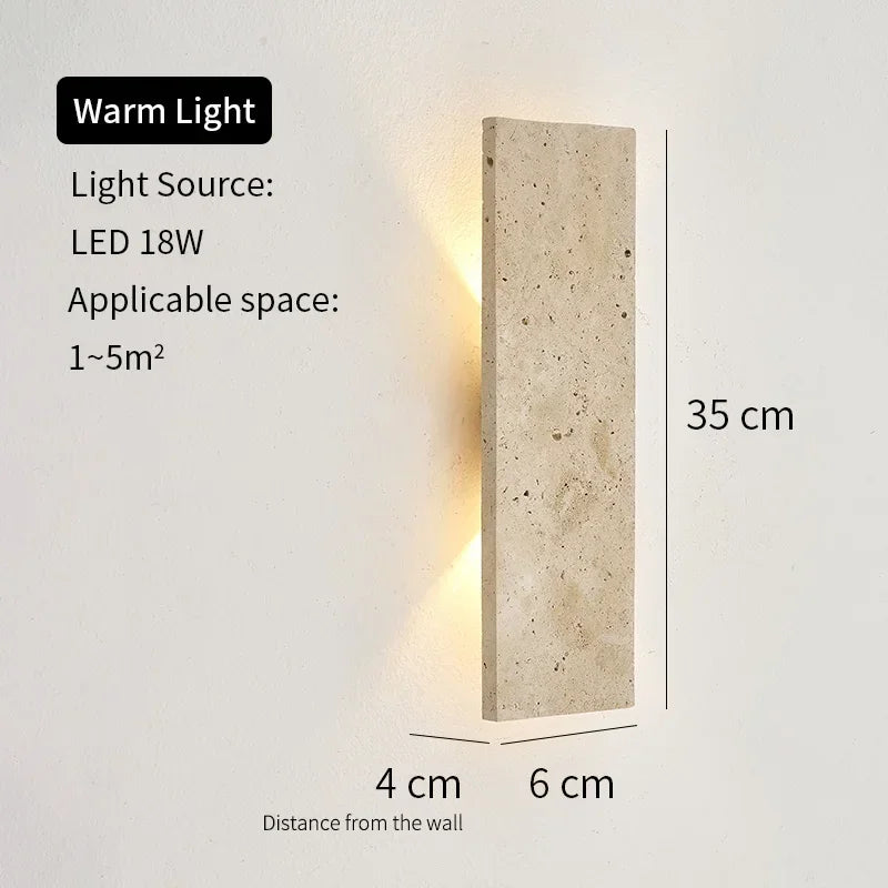 lampe murale moderne pierre naturelle ip65 led 110v 240v hydrofuge beigeclair beigefoncéextérieurintérieur
