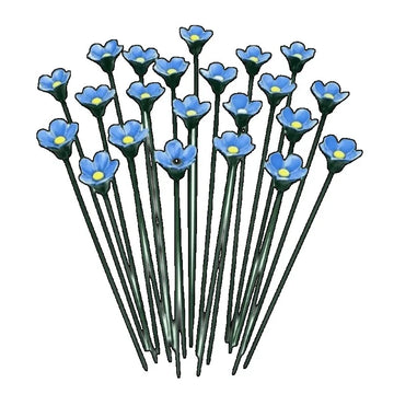 fleurs artificielles bleu tulipes decoration intérieure extérieure moderne brillantes insertion sol jaune maison mariage
