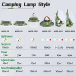 lampe camping vert olive aimantée rechargeable led moderne portative usb