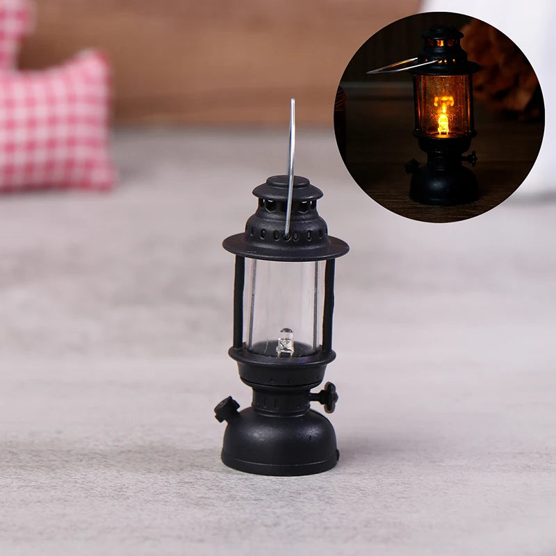 lanterne transparente ancienne vintage noir blanche barreaus annneau métallique led simulateur cierge maison scène