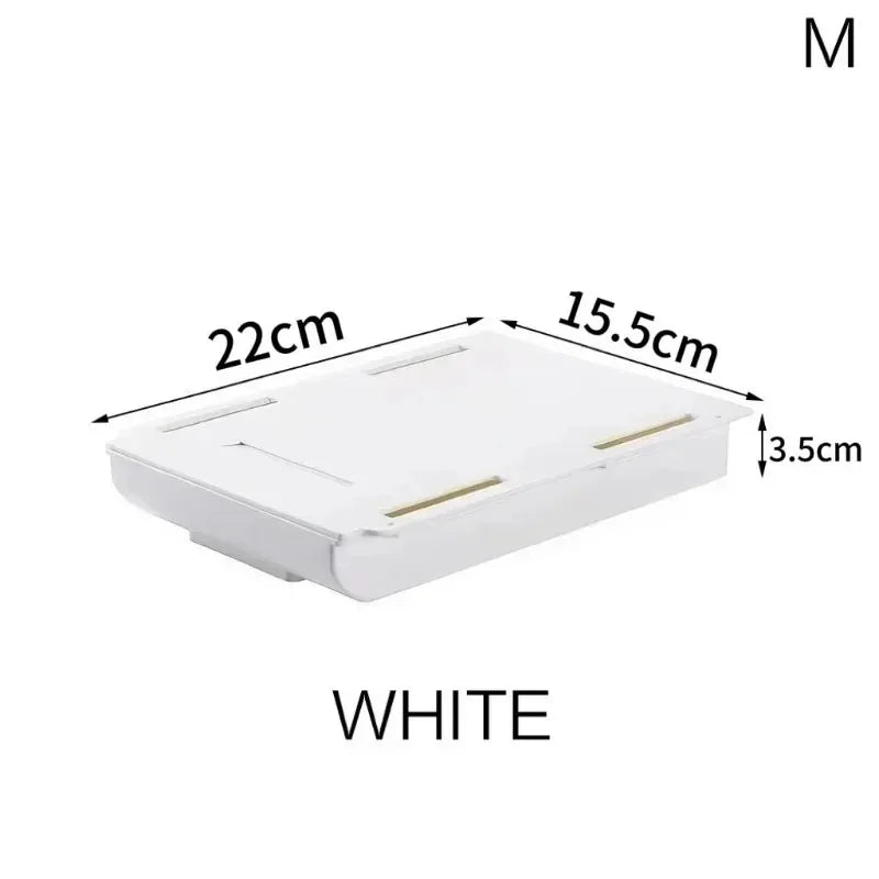 boîtes rangement tiroirs adhésives modernes pratiques blanc noir réutilisables crayons stylos calculatrice