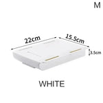 boîtes rangement tiroirs adhésives modernes pratiques blanc noir réutilisables crayons stylos calculatrice