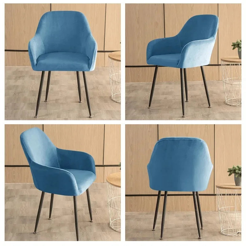 housses chaise velours moderne bleu clair spandex extensibles fauteuil mariage banquet