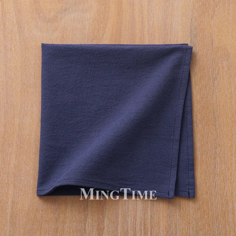 serviettes table coton uni classiques couleurs variées maison party festive