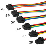connecteurs led jst broches noir cables colorés 10 paires pragmatiques