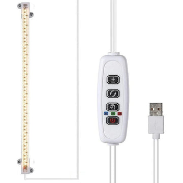 éclairage led plante blanc moderne clips commande luminosité câble usb 183cm