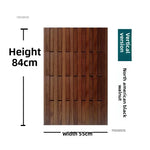 panneau mural bois naturel moderne ligne verticale simple deco murale porte manteau rangement