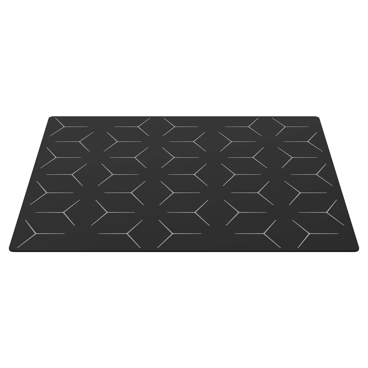 protecteur plaque cuisson induction noir moderne motif géométrique adhésif 52x60cm