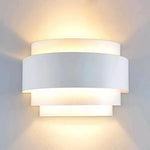 applique murale led moderne blanc ronds concentriques cuisine chambre coucher salon entree étude