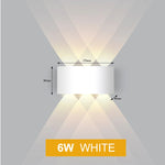 lampe murale moderne led blanc noir fixée mur éclairage quotidien 220v 110v 249 2000lm
