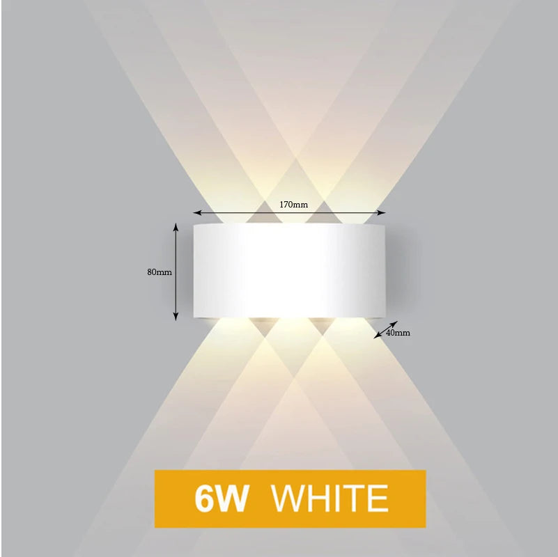 lampe murale moderne led blanc noir fixée mur éclairage quotidien 220v 110v 249 2000lm