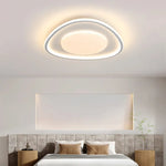 plafonnier led moderne blanc rectangulaire ovale nuage sans télécommande