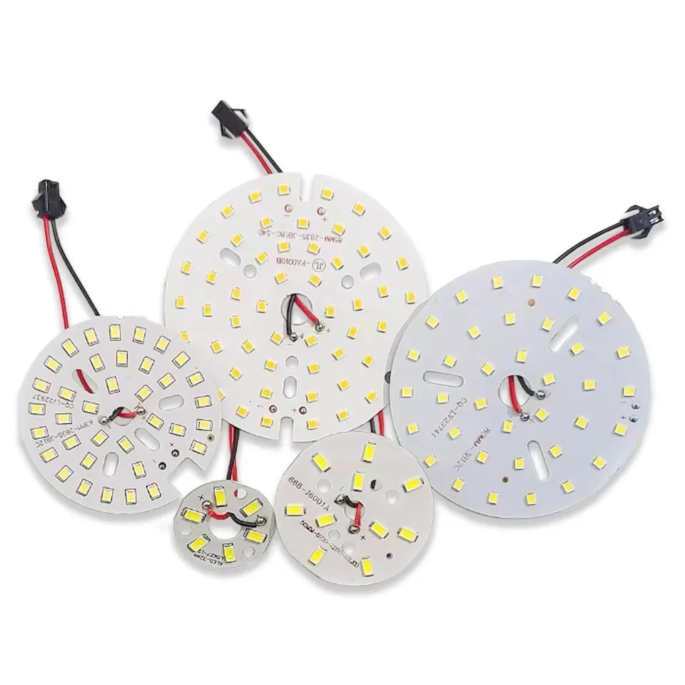 plaque led ronde blanche fil vis éclairage intérieur moderne haute puissance