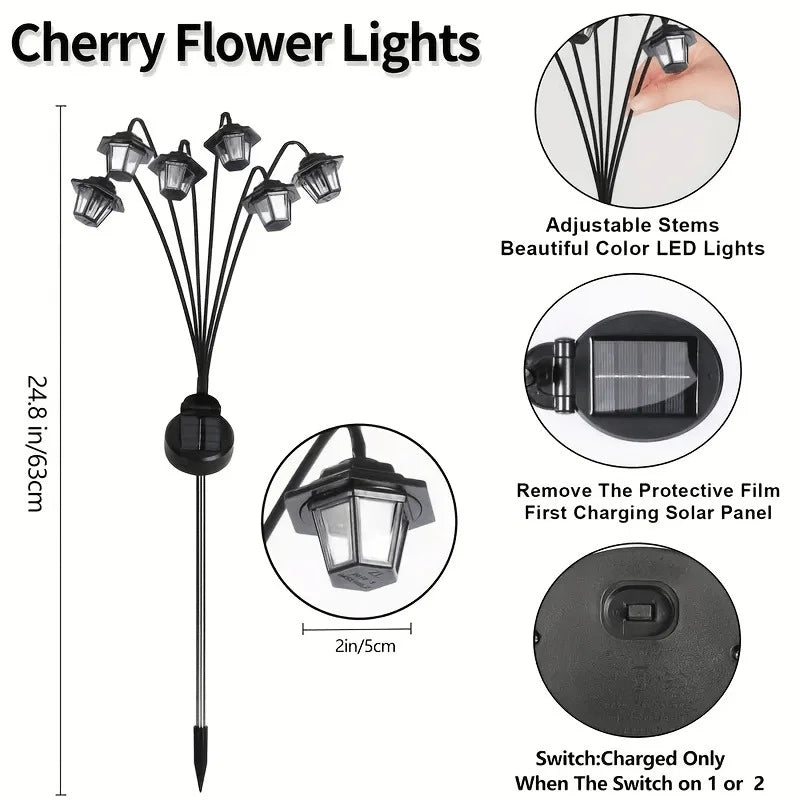 lanterne solaire vintage métal noir verre dépoli guirlande lumineuse jardinextérieur led étanche ip65