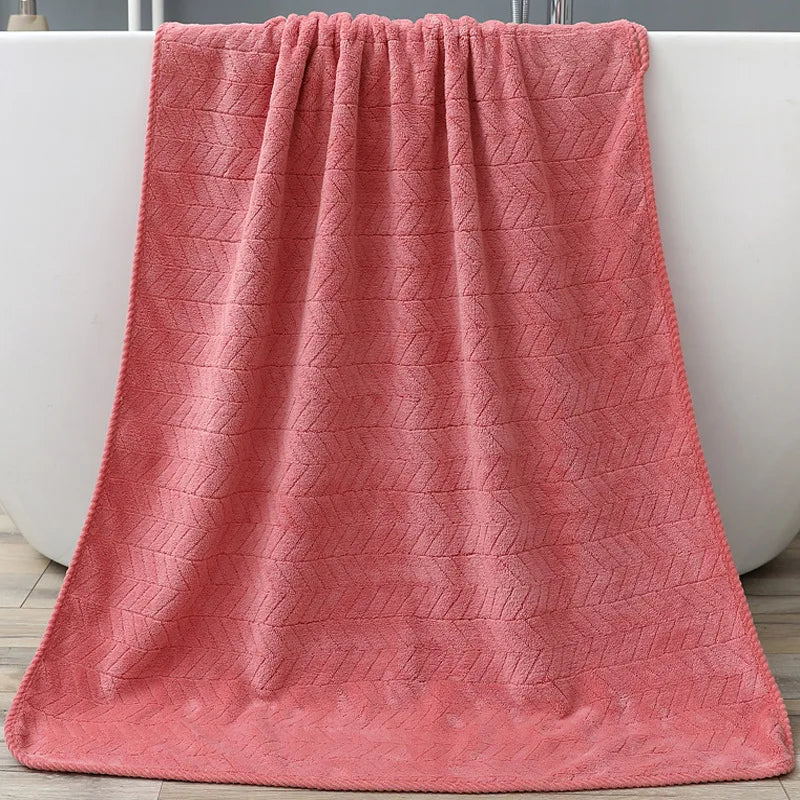 serviette bain absorption rapide séchage velours microfibre motif géométrique couleurs multiples moderne