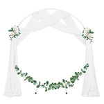 voiles décoratifs blancs soie léger ondulé transparents classiques événements cérémonies