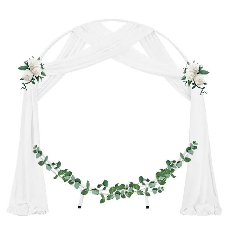 voiles décoratifs blancs soie léger ondulé transparents classiques événements cérémonies