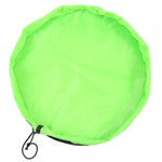 sac rangement pliable bleu rose moderne ø150cm ø50cm tissu uni opaque multifonctionnel salon