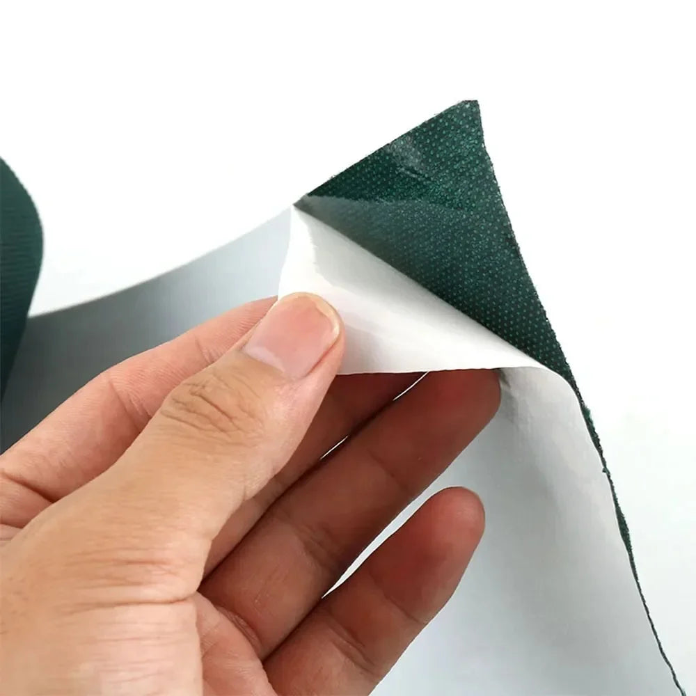 ruban gazon vert foncé adhésif pratique résistant texture tissée réparation gazon artificiel 10cm 10m