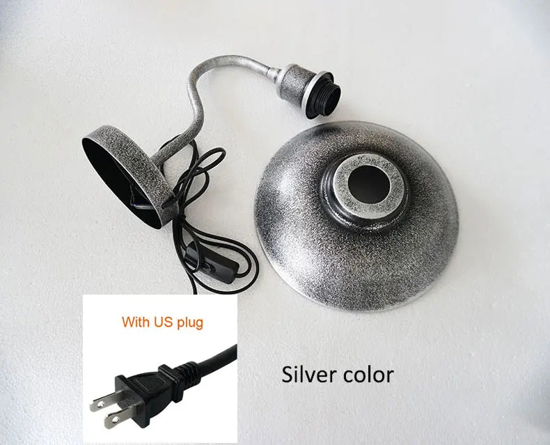 lampe murale industrielle vintage bronze noir argenté prise fixée mur adaptable cuisine salle manger