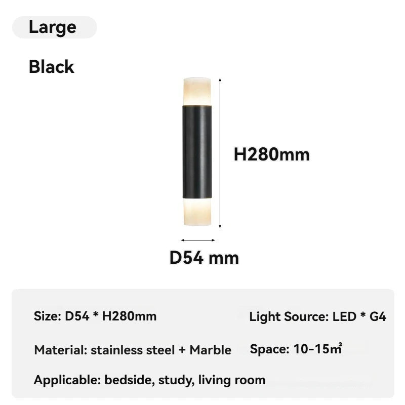 applique murale moderne or blanc marbre led 3000k 4000k 6000k fixée mur italien veine