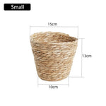 paniers tissés fibres naturelles rustique boho chic rangement stockage mini small medium large