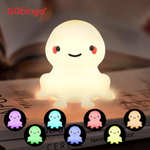 veilleuse animale licorne led change couleur tactile rechargeable table enfant