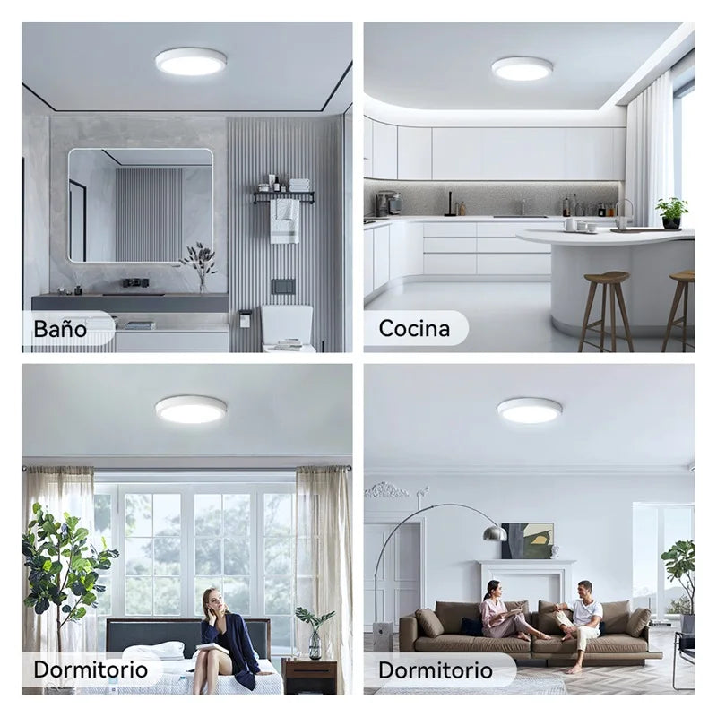 plafonnier led moderne blanc 20w 15w 10w éclairage quotidien minimaliste
